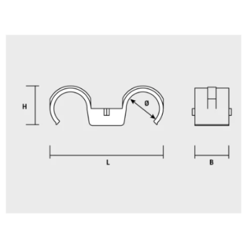Tub rigid PVC si Fitinguri - Colier dublu din plastic..., sercomelectric.ro