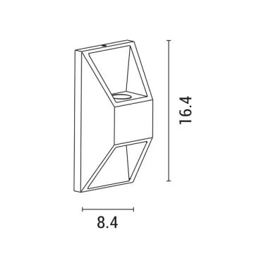 Aplice perete - Aplica LED aluminiu, 2x1W,..., sercomelectric.ro