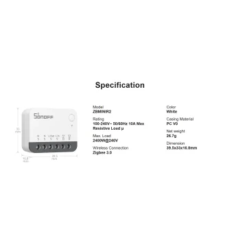 Smart Home - Releu Sonoff ZigBee Mini..., sercomelectric.ro