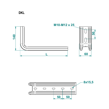 Jgheab metalic si accesorii - Consola omega tip L 345mm..., sercomelectric.ro