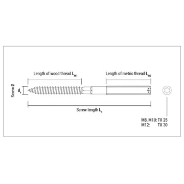 Elemente pentru strangere... - Prezon M8X80 EDR,  CELO, sercomelectric.ro