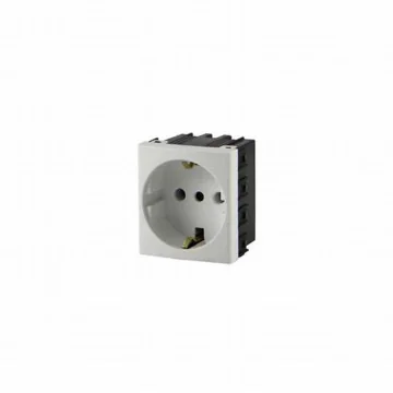 Prize incorporabile blat - Priza schuko alba, pentru..., sercomelectric.ro