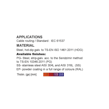 Jgheab metalic si accesorii - Capac pentru cot orizontal..., sercomelectric.ro