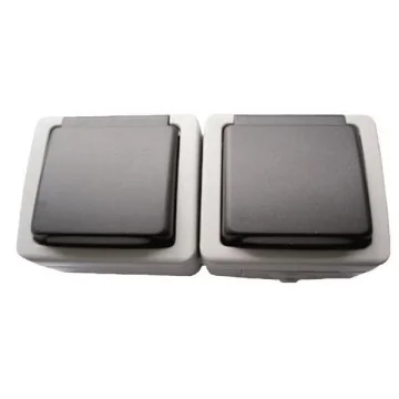 Prize si intrerupatoare... - Priza aplicata dubla cu..., sercomelectric.ro