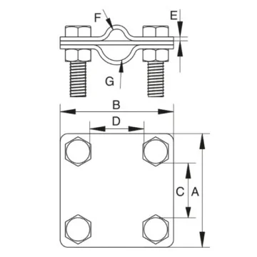 Accesorii si suporți pentru... - Clema galvanizata St/tZn in..., sercomelectric.ro