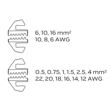 Clesti si Chei - Clește pentru ferule, 22-10..., sercomelectric.ro