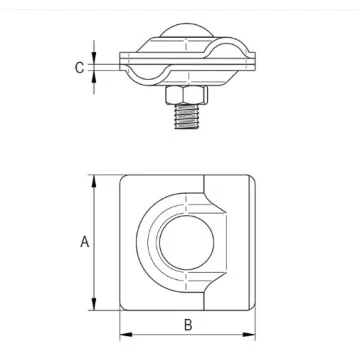 Accesorii si suporți pentru... - Clema zincata St/tZn pt..., sercomelectric.ro