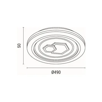 Plafoniere - Plafonieră LED 60W 5100Lm..., sercomelectric.ro