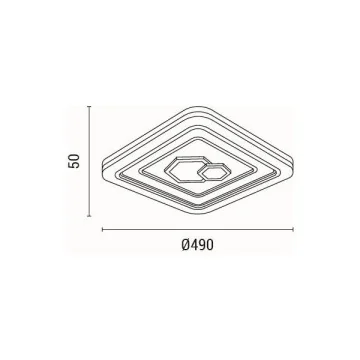 Plafoniere - Plafonieră LED 60W 5220Lm..., sercomelectric.ro