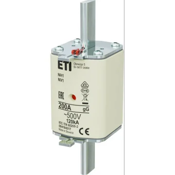     Sigurante fuzibile si...
 - Siguranta fuzibila MPR fara izolatie ETI, Gr. NH1 500V gL-gG 200A, sercomelectric.ro