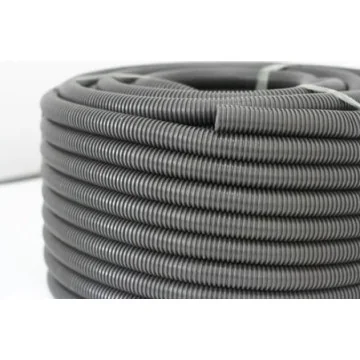    Trasee copex PVC
 - Tub riflat TEKSA, 6 Jouli, 750N, cu fir de tragere, Ø20 mm,  Halogen Free, cu stabilizator UV, sercomelectric.ro