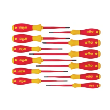     Truse, Seturi si Accesorii
 - Set 12 surubelnite izolate VDE Wiha SoftFinish® electric slimFix - 1000 V AC, sortiment complet, sercomelectric.ro