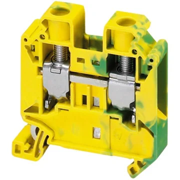     Accesorii  tablouri
 - Clema pe sina cu surub tip AVK 2,5 mmp, pentru impamantare, galben-verde, TEKSA, sercomelectric.ro