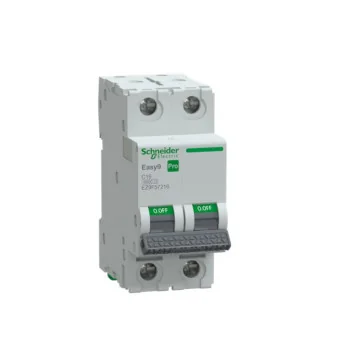     
 - Easy9 Siguranta automata MCB PRO 2P 6000A curba C 16A Schneider Electric, sercomelectric.ro