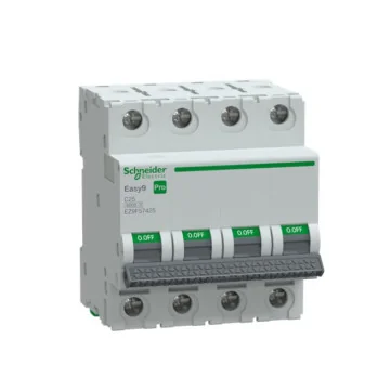     
 - Easy9 Siguranta automata MCB PRO 4P 6000A curba C 25A Schneider Electric, sercomelectric.ro