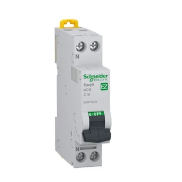     
 - Easy9 Siguranta automata MCB XP 1P+N 6000A curba C 16A Schneider Electric, sercomelectric.ro