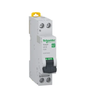     
 - Easy9 Siguranta automata MCB XP 1P+N 6000A curba C 20A Schneider Electric, sercomelectric.ro