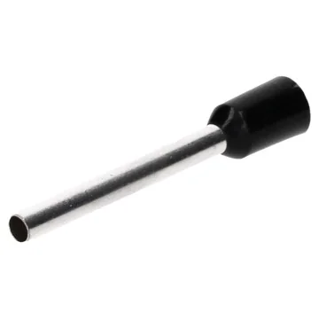     Accesorii  tablouri
 - Pini terminali izolati (tuburi de capat) cu tija lunga, cupru stanat, 6 mm², tub 18 mm, negru, 50 buc/set, TEKSA, sercomelectric.ro