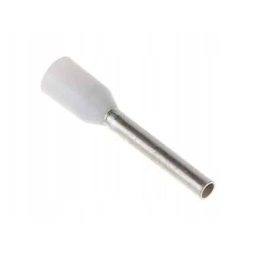     Pini terminali
 - Pini terminali izolati (tuburi de capat) cu tija lunga, cupru stanat, 10 mm², tub 18 mm, alb, 50 buc/set, TEKSA, sercomelectric.ro
