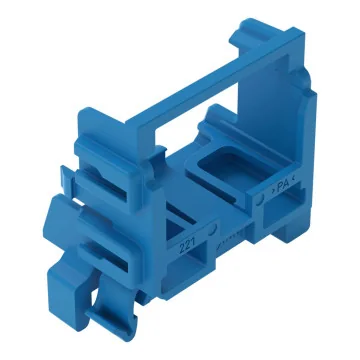     Pini terminali
 - Suport pentru cleme seria 221 - 4 mm², 10 poli, sina DIN 35 mm, albastru WAGO, sercomelectric.ro