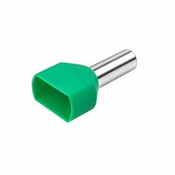     Accesorii  tablouri
 - Pini terminali dubli izolati (tuburi de capat twin), cupru stanat, 2x16 mm², tub 14 mm, verde, 50 buc/set, TEKSA, sercomelectric.ro