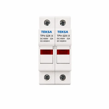     Protecții și accesorii...
 - Separator cu LED pentru sigurante fuzibile in curent continuu DC, 10x38, 2P, 32A, 1000V, TEKSA, sercomelectric.ro