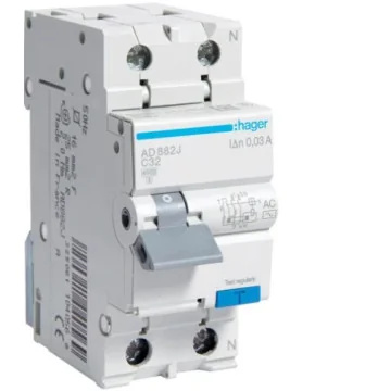     Disjunctoare curba C cu...
 - Disjunctor diferential, 1P+N, 32A, 30mA, curba C, 4.5kA, tip AC Hager, sercomelectric.ro