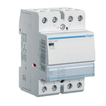     
 - Contactor modular, 40A, 2ND/2NI, 230V, Hager, sercomelectric.ro
