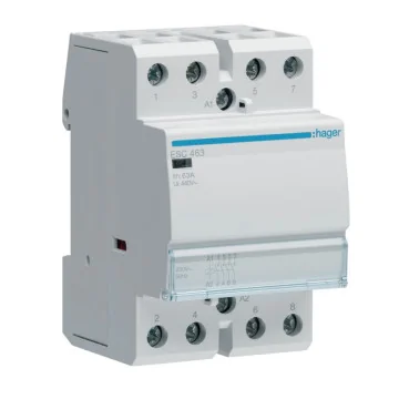     Contactoare si relee
 - Contactor modular, 63A, 4ND, 230V, Hager, sercomelectric.ro