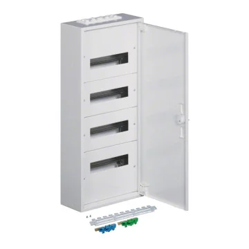     Dulapuri metalice
 - Tablou electric metalic incastrat, 48 module (4x12), usa opaca, Hager, sercomelectric.ro