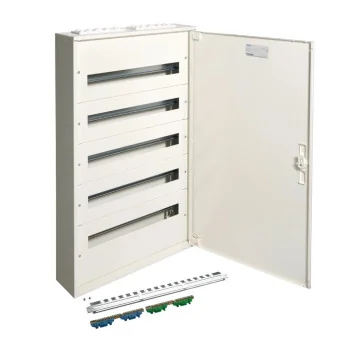     
 - Tablou electric metalic incastrat cu plastroane, 120M, Hager, sercomelectric.ro