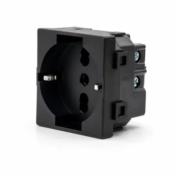     Millele
 - Priza germana schuko 2P+E, 16A, negru, Millele, sercomelectric.ro