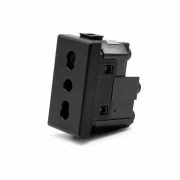     Accesorii  tablouri
 - Priza italiana 2P+E, 1 modul, negru, Millele, sercomelectric.ro