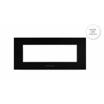     Millele
 - Rama ornament sticla 6 module, negru, Millele, sercomelectric.ro