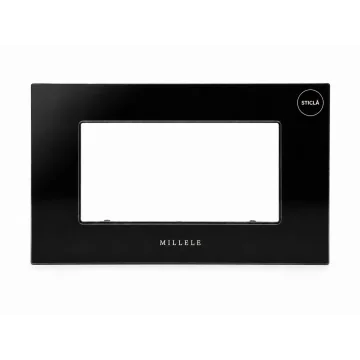     Millele
 - Rama ornament sticla 4 module, negru, Millele, sercomelectric.ro