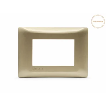     Millele
 - Rama ornament plastic 3 module, auriu, Millele, sercomelectric.ro