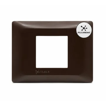     Millele
 - Rama ornament plastic 2/3 module, dark brown, Millele, sercomelectric.ro