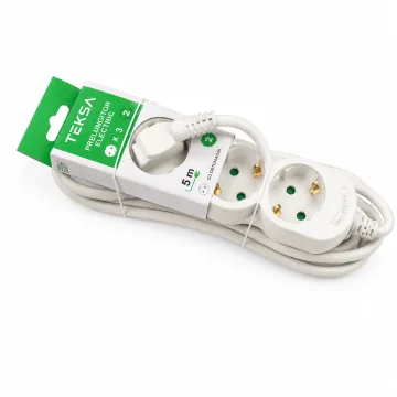     Prelungitoare si...
 - Prelungitor 3P - 5 metri, cablu 3x1.5mmp, cu protectie copil, TEKSA, sercomelectric.ro