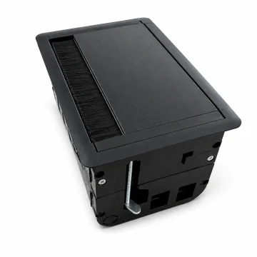    Doze aparat rigips/zidarie
 - Doza incastrata pentru blat, neagra metalica, 5 module, IK10, IP65, Cetinkaya, sercomelectric.ro