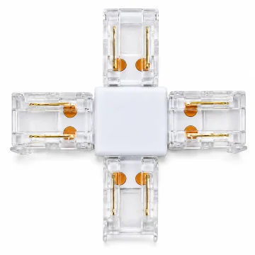     Banda LED si transformatoare
 - Mufa de adăugire în cruce pentru bandă LED COB monocromă, 8 mm, seria 145-7202x, Eurolamp, sercomelectric.ro