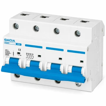     Sigurante automate...
 - Intrerupator automat MCB SB6L 6kA 4P C100,  GACIA, sercomelectric.ro