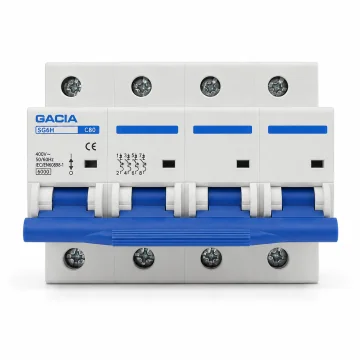    Sigurante automate...
 - Intrerupator automat  MCB SB6L, 6kA, 4P, C80, GACIA, sercomelectric.ro