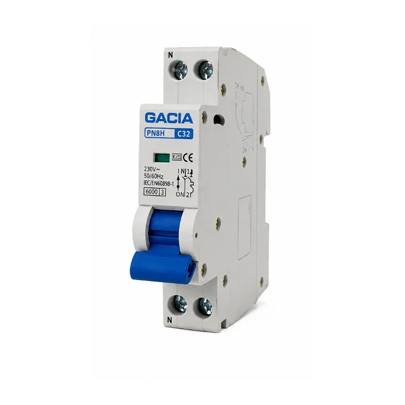 Intrerupator automat MCB SN6N, 6kA, 1P+N, C32, GACIA | Sercom Electric
