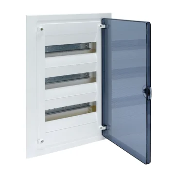    
 - Tablou electric incastrat Golf, 3 randuri, 54 module, usa transparenta, Hager, sercomelectric.ro