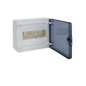     Tablouri PVC
 - Tablou electric aparent Golf, 1 rand, 8 module, usa transparenta, Hager, sercomelectric.ro