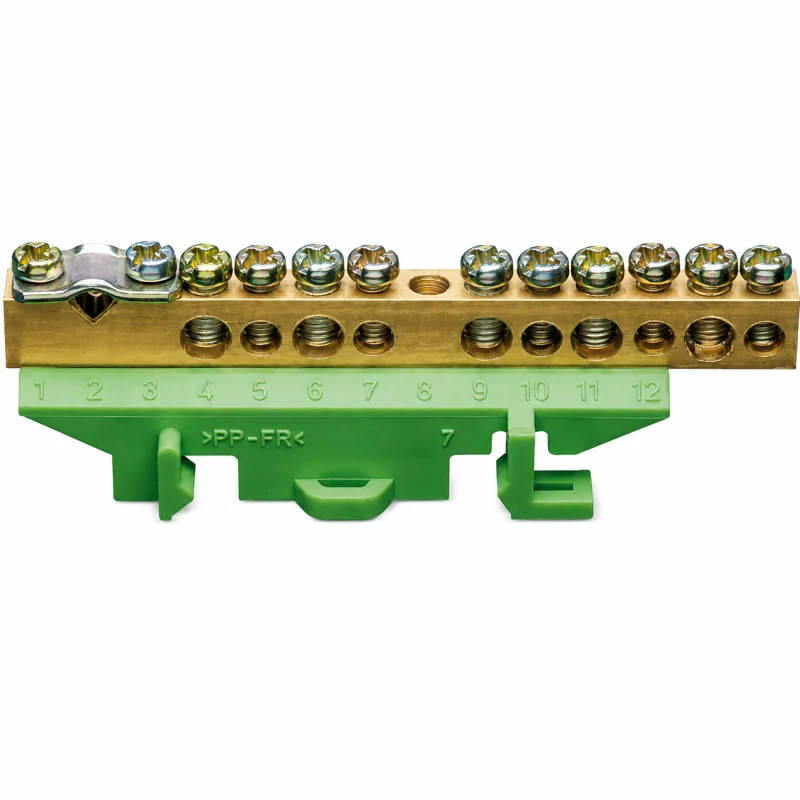 Bara de impamantare (PE), 1x25 + 5x16 + 5x10 mm, Hager