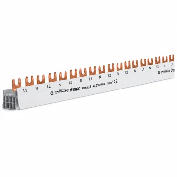     
 - Bareta de conexiune tip furca, 3P+N, 16 mmp, 57 module, Hager, sercomelectric.ro