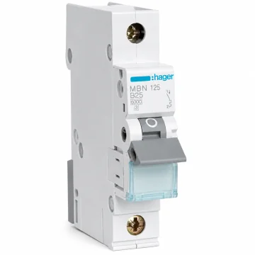     
 - Siguranta automata, 1P, 25A, curba B, 6kA, Hager, sercomelectric.ro