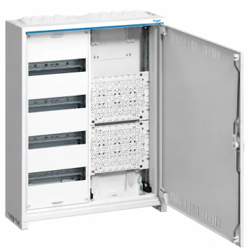     Dulapuri metalice
 - Tablou electric aparent Univers, cu sectiune multimedia, 48 module, IP31, 550x650x161 mm, Hager, sercomelectric.ro