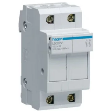     Separatoare si sigurante...
 - Port fuzibil, 2P, 32A, 10x38 mm, 2 module, 1000V DC, pentru fotovoltaice, sercomelectric.ro